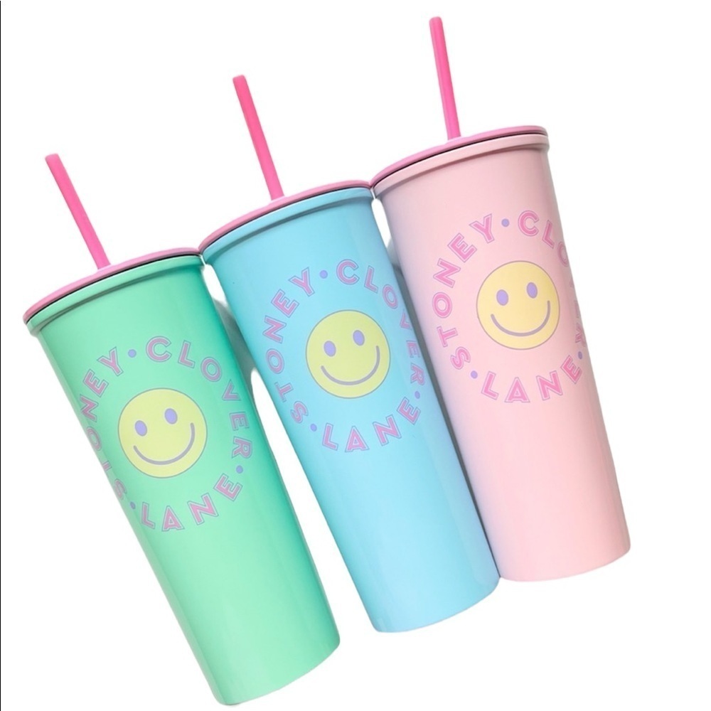 ⭐️STONEY CLOVER LANE PINK, BLUE , and GREEN CUPS/TUMBLERS